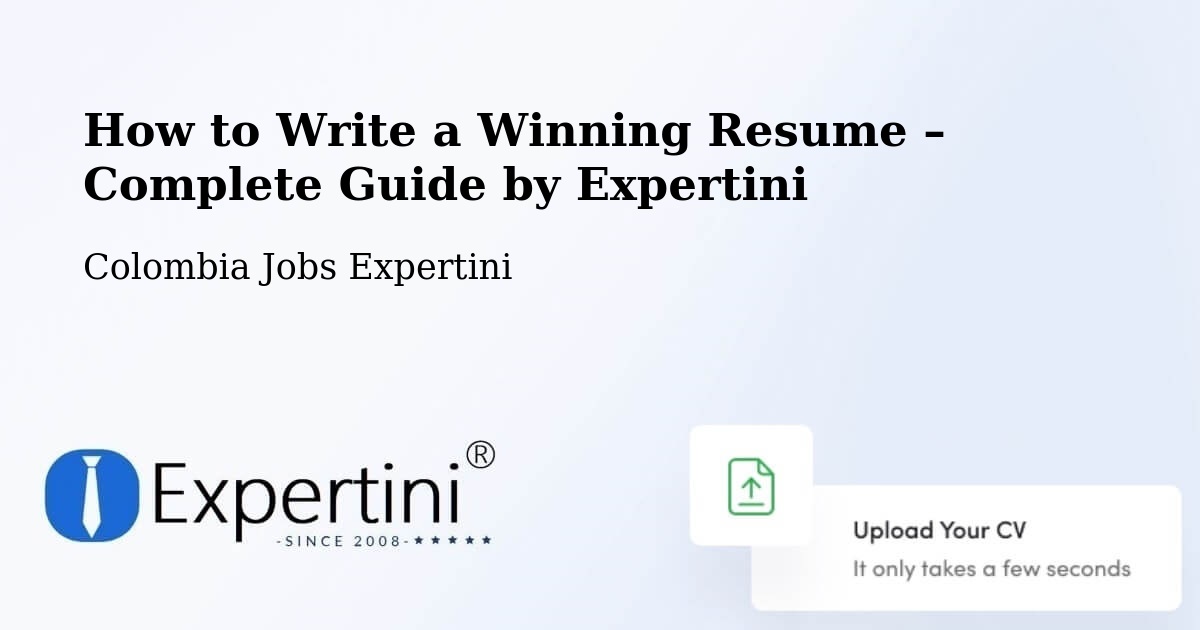 Resume Writing Guide for Job Seekers – Paipa - Paipa, Colombia Jobs Expertini